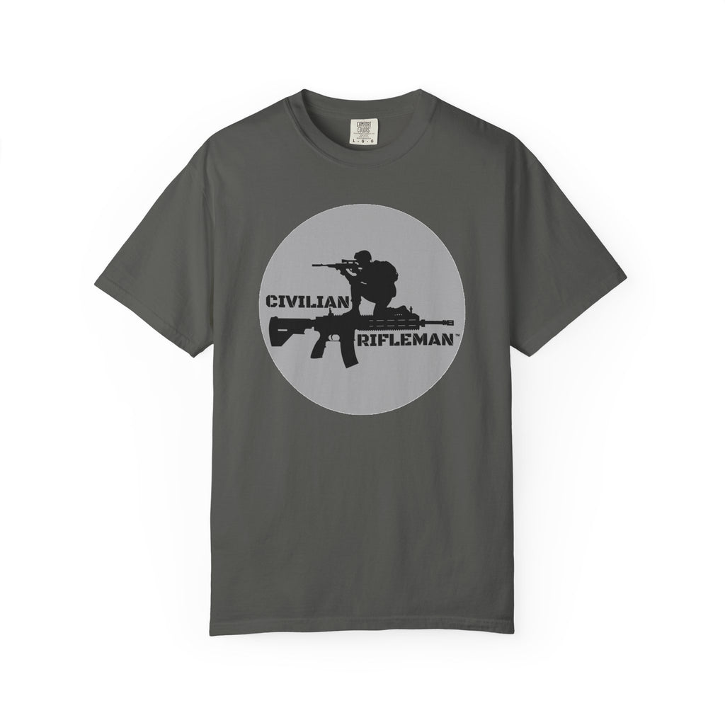Civilian Rifleman T-Shirt | Garment-Dyed Tee for Outdoor Enthusiasts, Casual Wear, Gifts for Gun Lovers, Military-Inspired