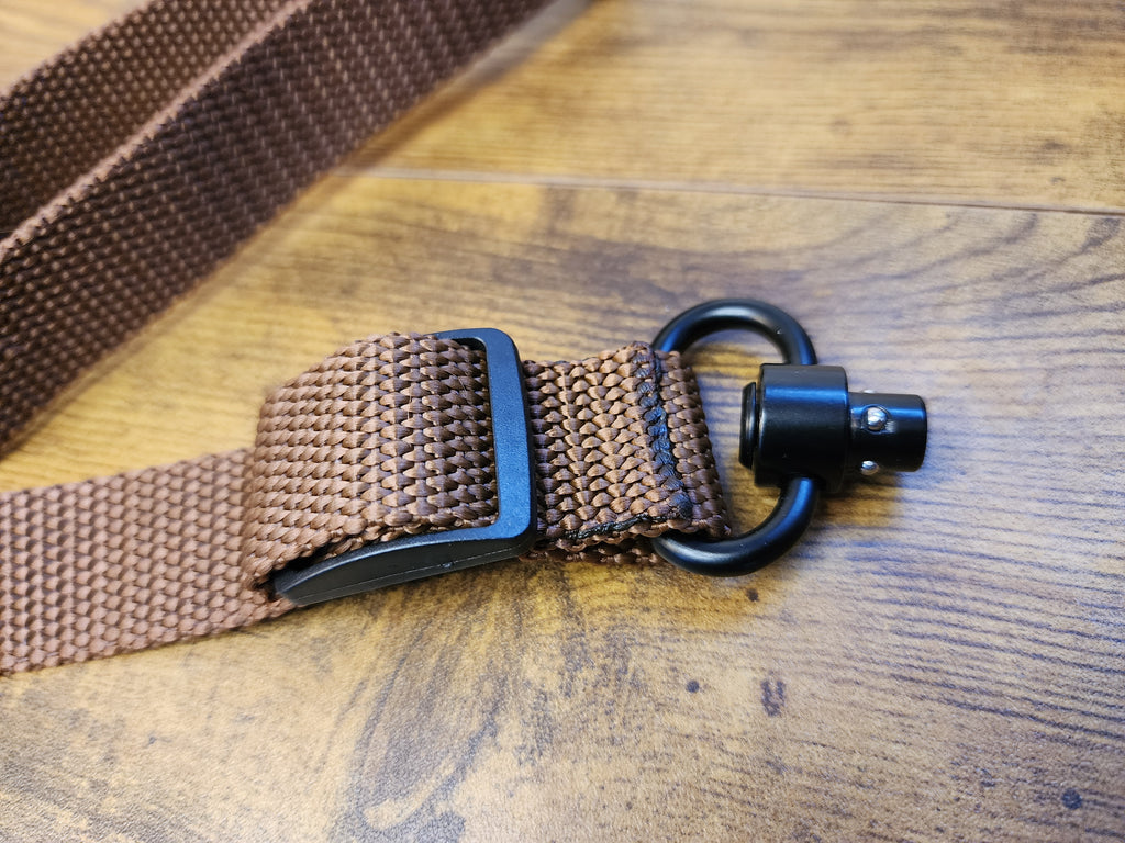 Quick Detach Two Point Tactical Rifle Sling - Brown