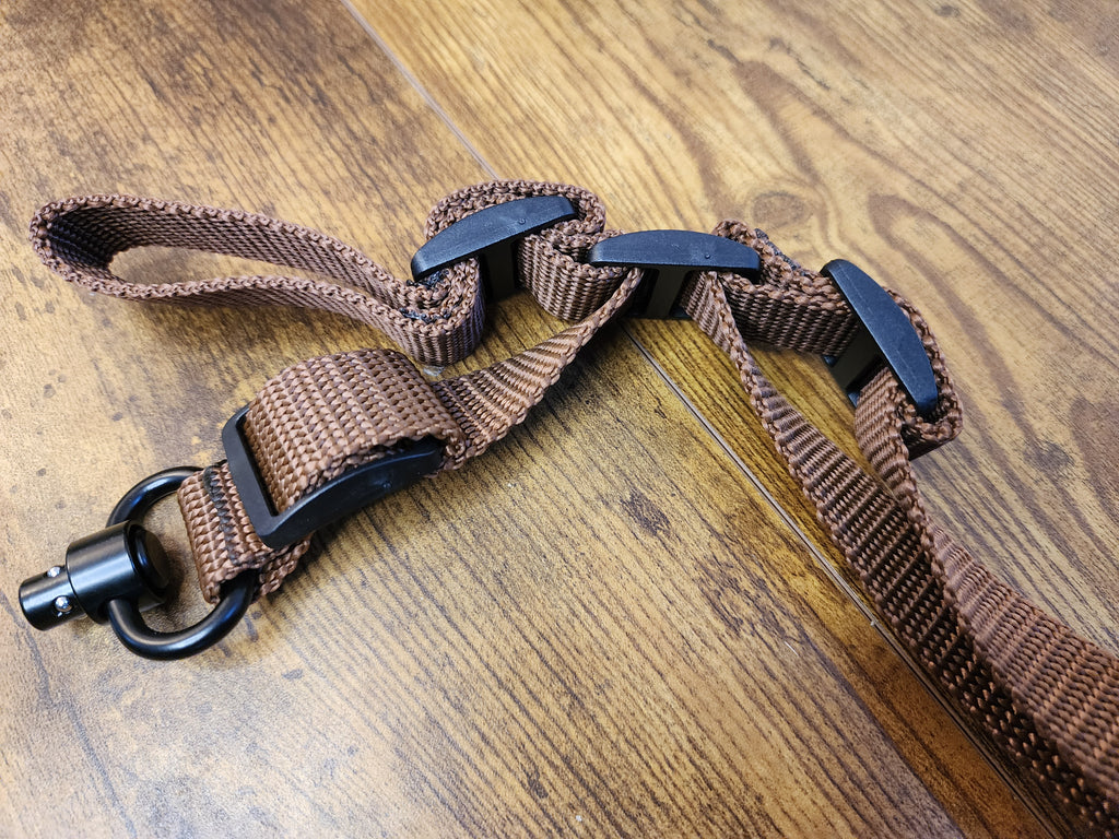 Quick Detach Two Point Tactical Rifle Sling - Brown