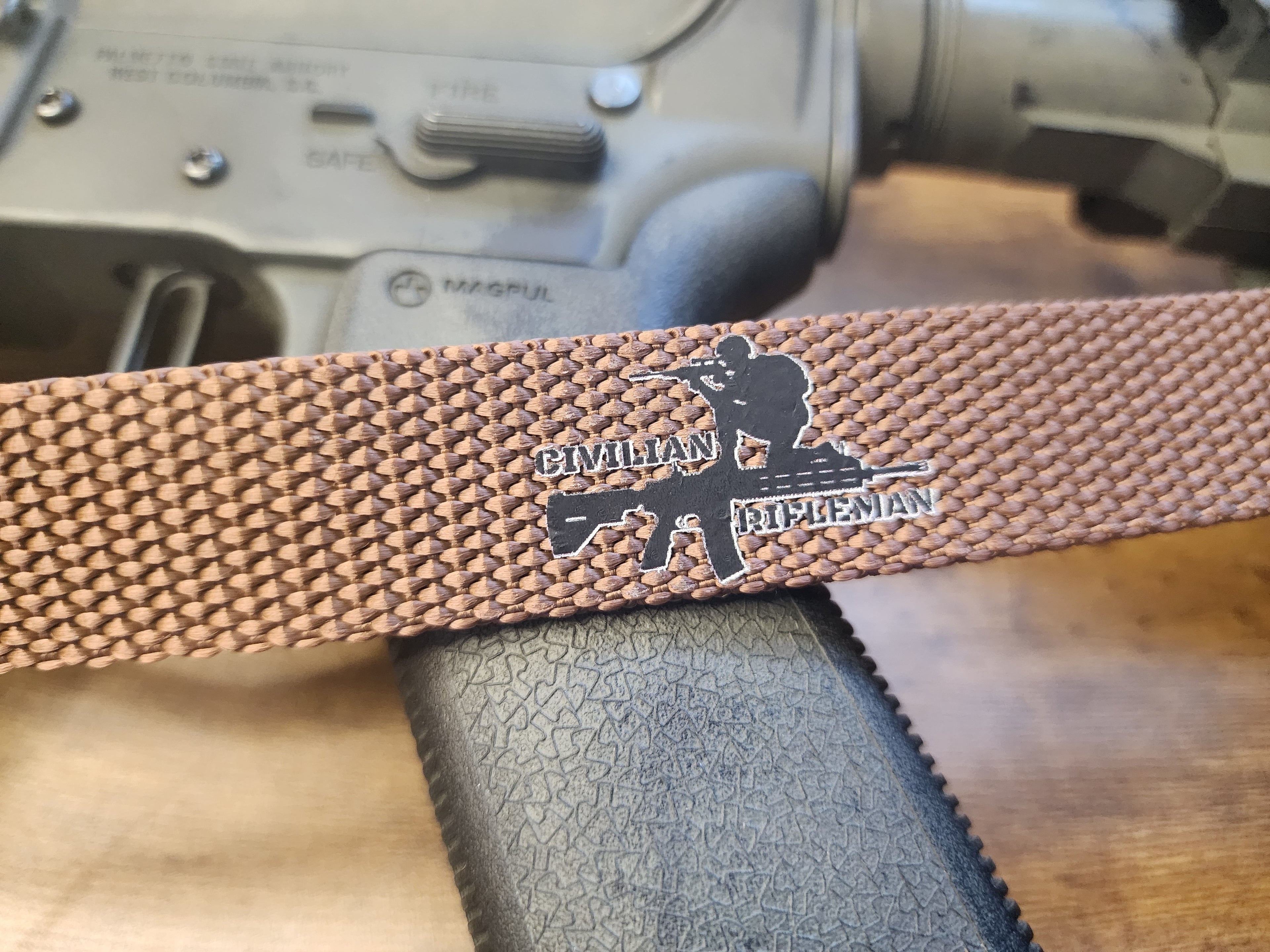 Quick Detach Two Point Tactical Rifle Sling - Brown