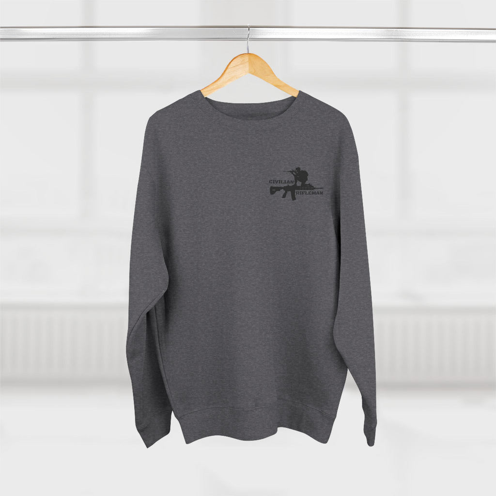 Unisex Crewneck Sweatshirt - Civilian Rifleman Graphic, Casual Wear for Gun Enthusiasts, Perfect for Gift Ideas, Comfortable Apparel [...]