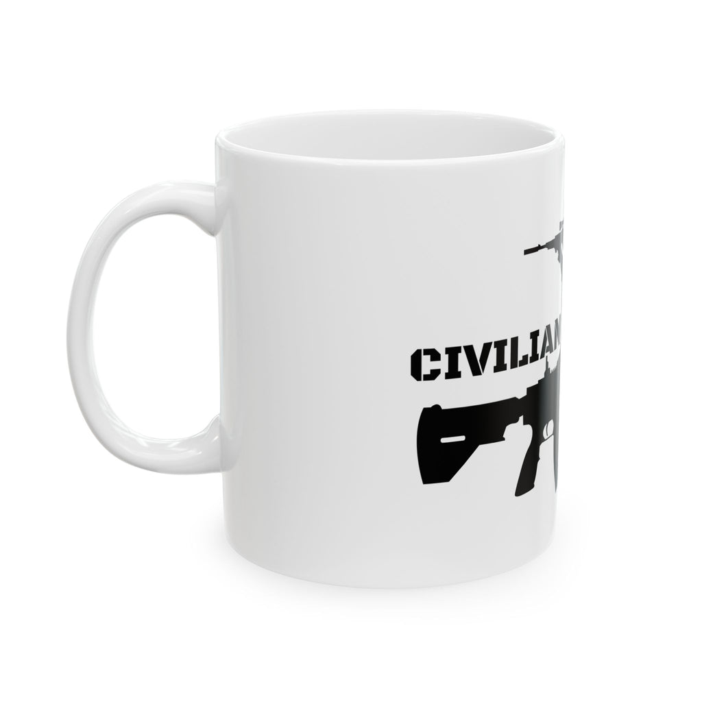 Civilian Rifleman Ceramic Mug — Tactical Sniper Coffee Cup (11oz & 15oz)