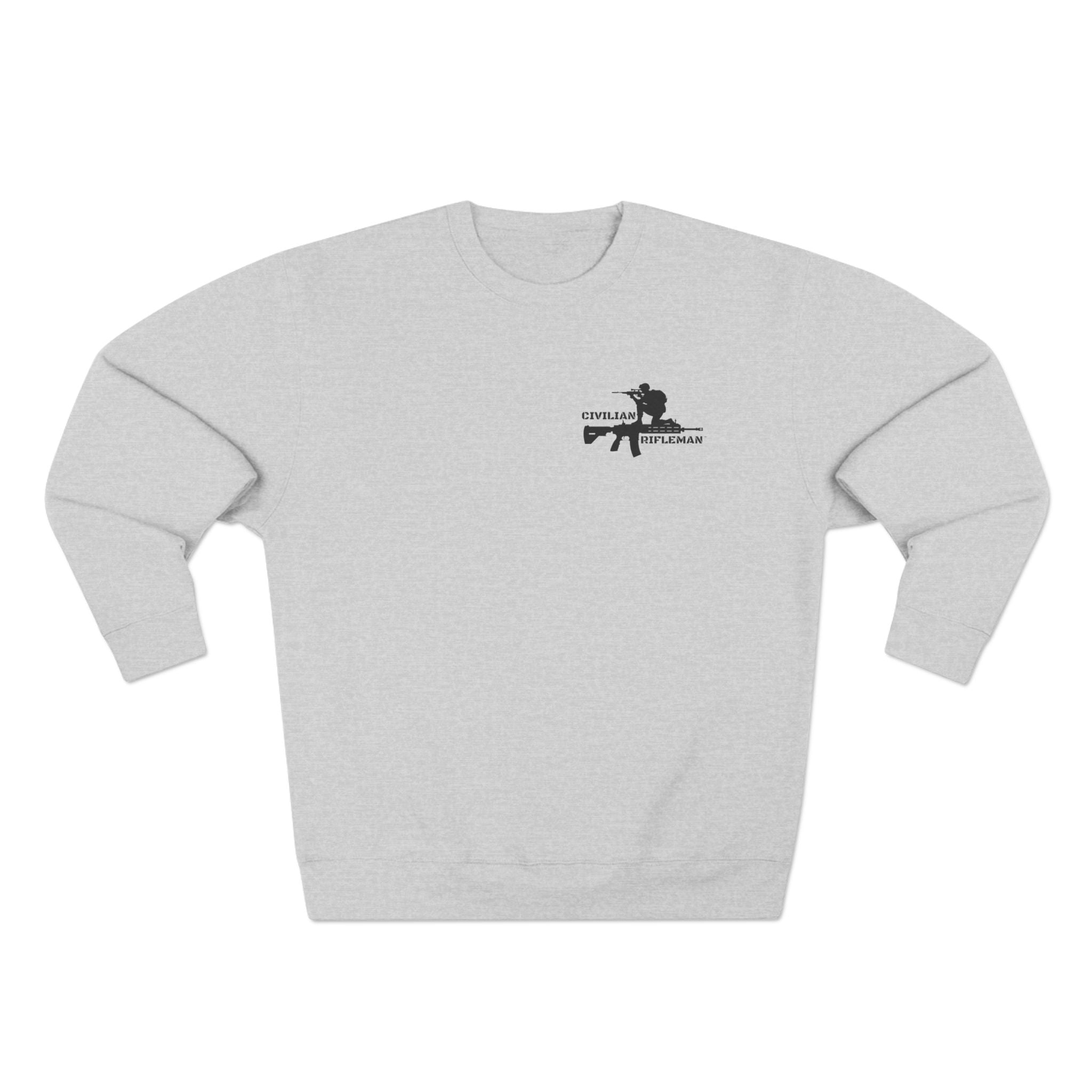 Unisex Crewneck Sweatshirt - Civilian Rifleman Graphic, Casual Wear for Gun Enthusiasts, Perfect for Gift Ideas, Comfortable Apparel [...]