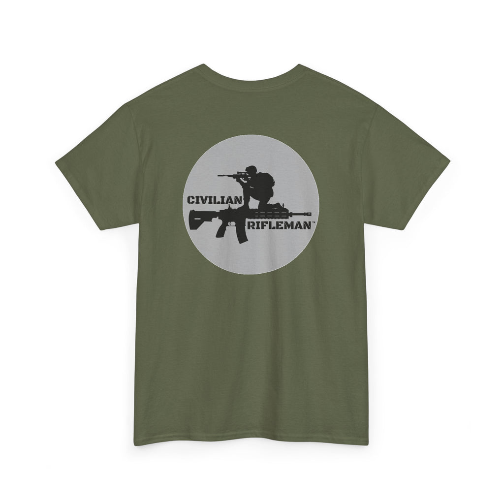 Rifleman Silhouette Tee — 'Civilian Rifleman' Tactical Graphic T-Shirt