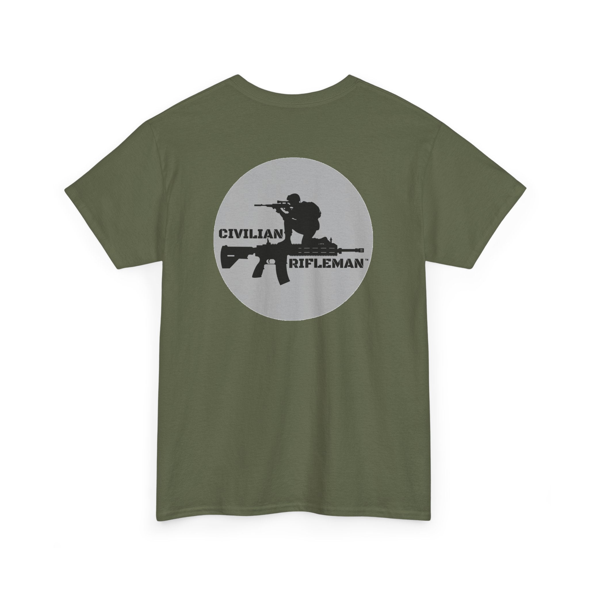 Rifleman Silhouette Tee — 'Civilian Rifleman' Tactical Graphic T-Shirt