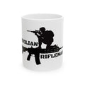 Civilian Rifleman Ceramic Mug — Tactical Sniper Coffee Cup (11oz & 15oz)