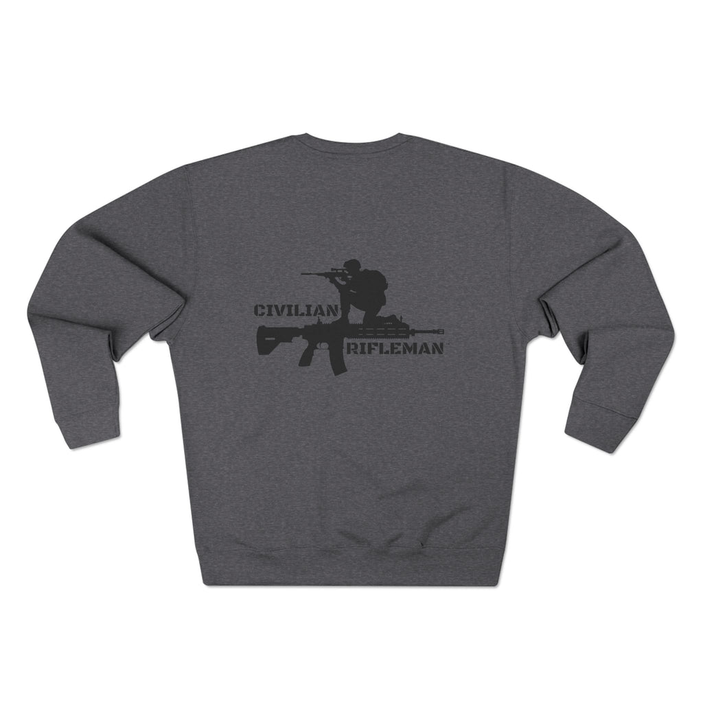 Unisex Crewneck Sweatshirt - Civilian Rifleman Graphic, Casual Wear for Gun Enthusiasts, Perfect for Gift Ideas, Comfortable Apparel [...]